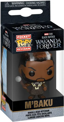 Vista 2 de Funko Pop! Llavero Black Panther - Wakanda Forever, M'Baku