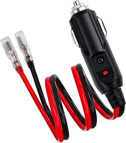Vista 3 de Enchufe de repuesto para encendedor de cigarrillos macho de 12 voltios [paquete de 2] Cable adaptador de encendedor de cigarrillos macho de 12 V 24