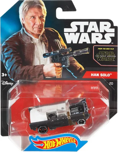 Vista 5 de Hot Wheels autos de personajes de Star Wars, Han Solo