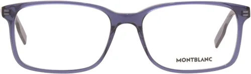 Vista 2 de MONTBLANC Gafas de sol MB 0152 O- 007 AzulTransparente, Azul Transparente Azul