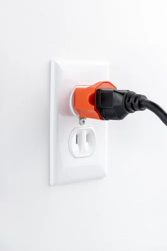 Vista 3 de GE - Adaptador enchufe polarizado Certificación de seguridad ETL, naranja, 14404