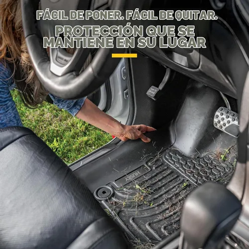 Vista 9 de Husky Liners Weatherbeater Alfombrillas para piso Compatible con Chevrolet Silverado y GMC Sierra 1500 2014-2019, 2019 LD; Silverado/Sierra Negro