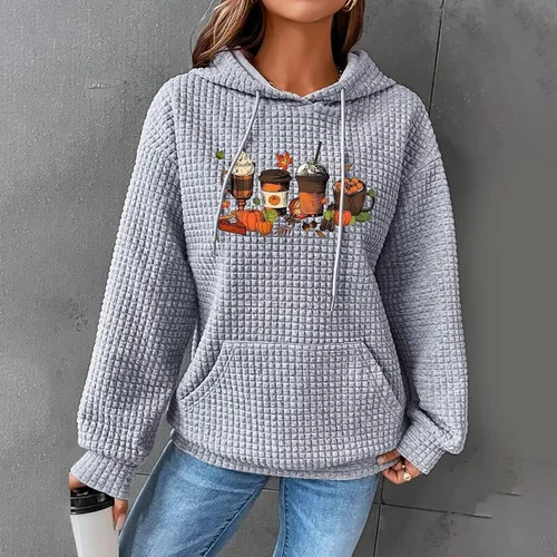Vista 41 de SHAOBGE Sudaderas con capucha de gran tamaño para mujer, sudaderas con capucha para entrenamiento, suéteres casuales y cómodos trajes de moda