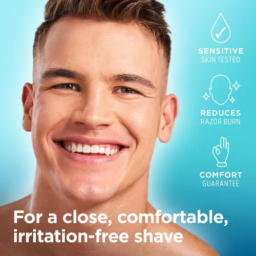 Vista 5 de King of Shaves Advanced Sensitive Sérum de afeitado para hombres Clear No Foam Shave Gel Suero híbrido, ayuda a reducir las quemaduras de afeitar