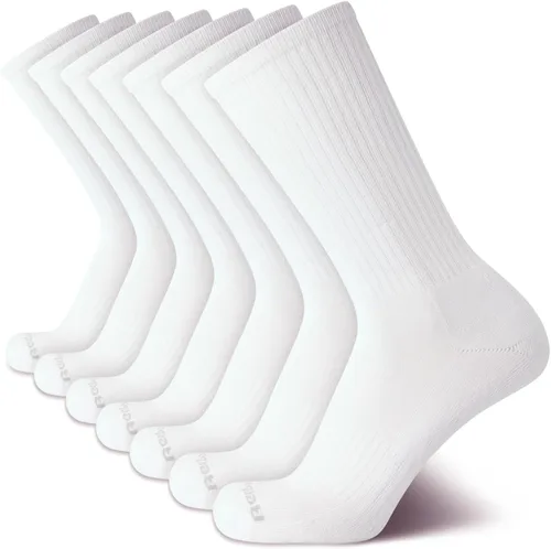 Vista 16 de Reebok Calcetines deportivos acolchados que absorben la humedad, paquete de Todo negro