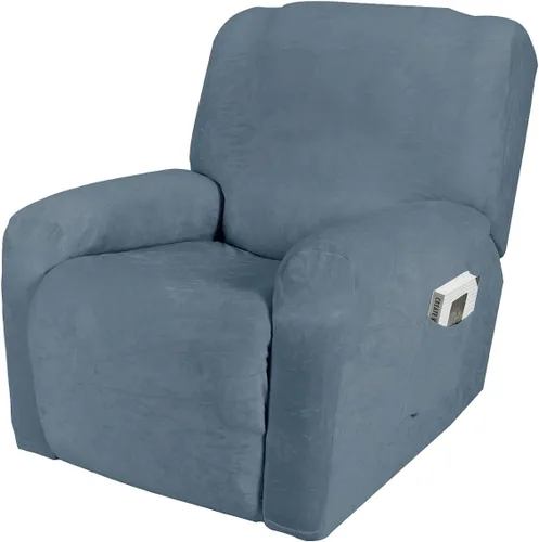 Vista 29 de IMYOGI Fundas para sofá de alta elasticidad de terciopelo para sofá reclinable de 1, 2 y 3 plazas, protector de muebles con parte inferior elástica