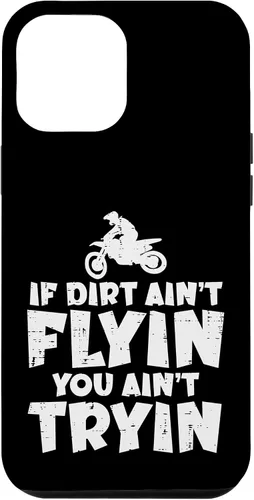 Vista 6 de Carcasa para iPhone 15 If Dirt Aint Flyin You Aint Tryin Dirt Bike Motocross Biker