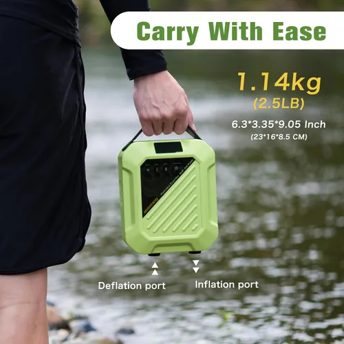 Vista 7 de Paddle Board Electric Pump High Pressure Rechargeable Auto-Off