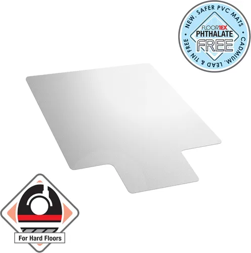Vista 3 de Cleartex Advantagemat - Tapete de vinilo para silla de piso duro, 48 x 36 pulgadas, se envía plano, transparente