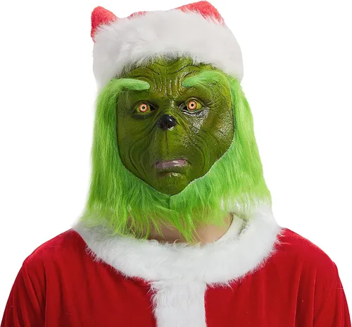 Vista 2 de Disfraz de Navidad de Papá Noel peludo para hombre