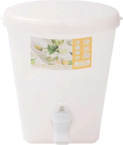 Vista 4 de Dispensador de bebidas de plástico de gran capacidad de 3.5 L para fiestas, hervidor frío con grifo y tapa, dispensador de bebidas
