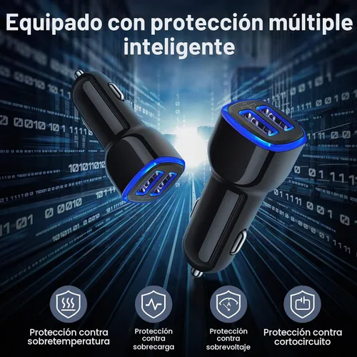 Vista 6 de Cargador de coche para teléfono Android, adaptador de carga rápida para Samsung Galaxy S25FE/S25 Ultra/A16 5G/A17/A56/A55/A54/A53/A15/A26/A36/S24