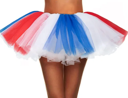 Vista 31 de Simplicity - Falda tipo tutú clásica de 5 capas para mujer