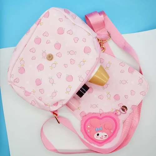 Vista 5 de Holymid Kitty Crossbody Bag with Shoulder Strap&Mirror, Handbag Wallet Purse Coin Pouch