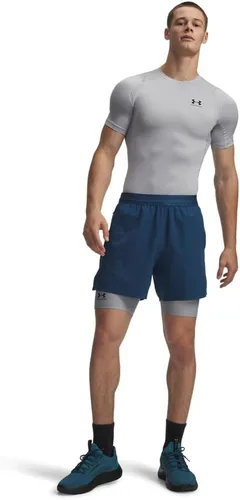 Vista 4 de Under Armour - Calzas largas HeatGear para hombre (011) Mod Gray / Black