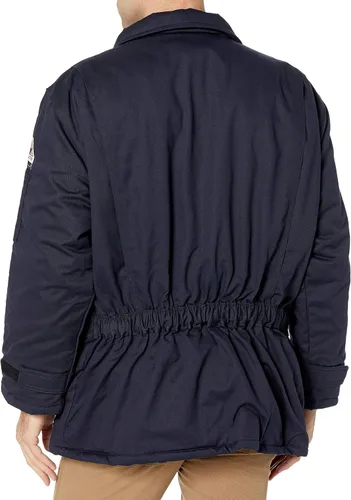 Vista 3 de Bulwark - Parka de lujo para hombre, resistente al fuego, 7 onzas, Sarga Excel FR ComforTouch
