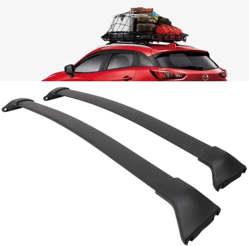 Vista 7 de SCITOO Barra transversal para techo de 165 libras compatible con Mazda Cx-3 2016-2019 2 barras transversales de techo, color negro
