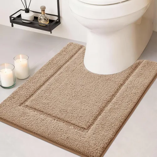 Vista 52 de IM HOME Tapetes de baño, felpa ultra suave, de microfibra esponjosa, absorbente, parte trasera antideslizante, lavable a máquina, tapetes para suelo