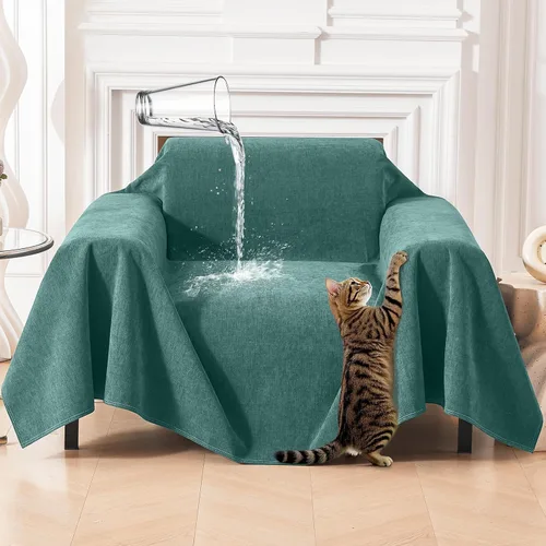 Vista 10 de Deep Dream Funda para Sillón Resistente a Arañazos de Gato, Funda Impermeable para Sofá para Perros, Protectores de Sofá Amigables con Mascotas