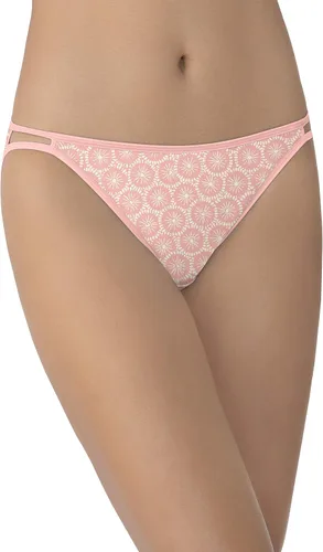 Vista 102 de Vanity Fair Bragas de bikini con tira para mujer, Illumination, con elástico sedoso y ribete de satén Paquete de 3 Negro (Midnight Black)