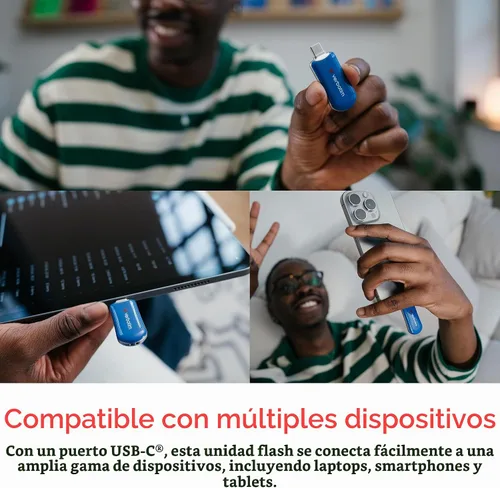 Vista 3 de Verbatim Unidad flash USB C Plectra de 64 GB, USB 3.2 Gen 1, 100 MB/s