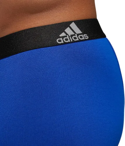 Vista 2 de adidas Ropa interior tipo bóxer elástica de rendimiento de algodón para hombres, ropa interior tipo bóxer para hombres, suave y elástica, comodidad