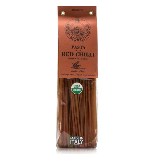 Vista 17 de Morelli Pasta italiana orgánica de ajo y albahaca Linguine - Pasta gourmet hecha a mano en pequeños lotes, sémola de trigo duro, Al Dente, pasta