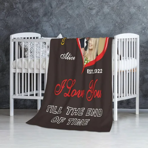 Vista 56 de JCETUNO Regalos personalizados de San Valentín para él y ella, mantas personalizadas con foto, mantas de fotos personalizadas, mantas de fotos