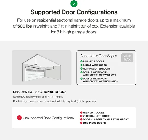 Vista 10 de Genie Chain Glide Connect Essentials - Abridor inteligente de puerta de garaje, abridor de cadena fiable con iluminación LED, compatible con Alexa