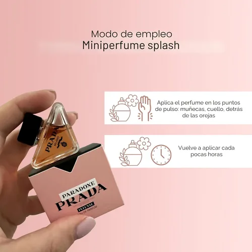 Vista 4 de Prada Paradoxe - Perfume intenso para mujer, mini EDP Travel Splash 0.23 Fl Oz
