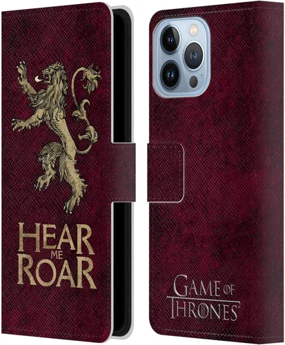 Vista 7 de Head Case Designs Funda de piel con licencia oficial de HBO Juego de Tronos Arryn Dark Distressed Look Sigils para Apple iPhone 13 Pro Max
