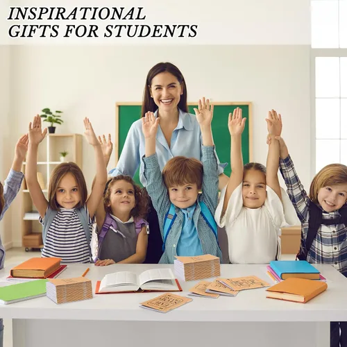 Vista 6 de Fulmoon 30 mini cuadernos a granel pequeños inspiradores de bolsillo y mini diarios a granel para regalos de agradecimiento a los empleados, bloc