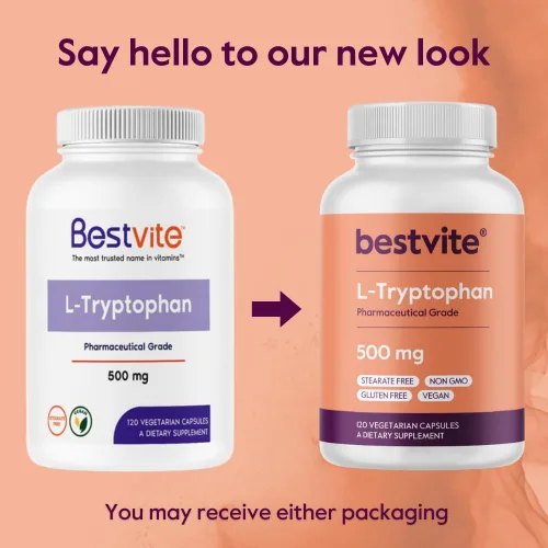 Vista 7 de BESTVITE L-triptófano 500 mg por cápsula (120 cápsulas vegetarianas) - Sin estearatos - Sin sílice - Sin gelatina - Vegano - Sin gluten - Sin OMG