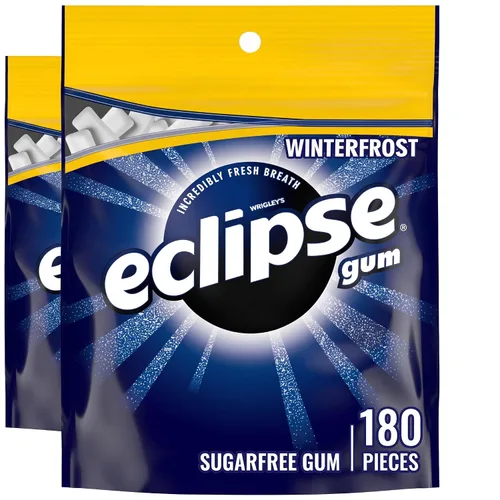 Vista 8 de ECLIPSE Winterfrost Goma de mascar sin azúcar, paquete al por mayor, 8.8 onzas (bolsa de 180 piezas)