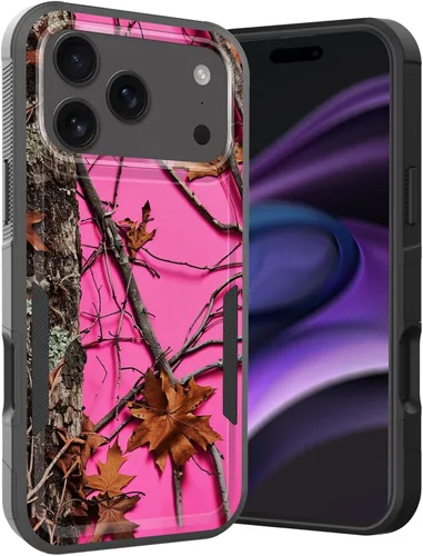 Vista 172 de Funda para iPhone Air, doble capa híbrida resistente resistente a prueba de golpes de policarbonato duro + funda protectora de silicona suave