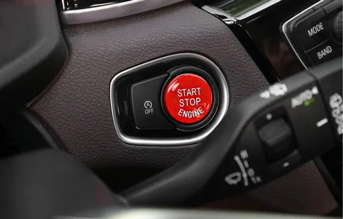 Vista 5 de iJDMTOY Reemplazo del botón de arranque de motor rojo inspirado en deportes de carreras, compatible con BMW Fxx 2 3 4 5 7 Series, X1 X2 X3 X4 X5 X6
