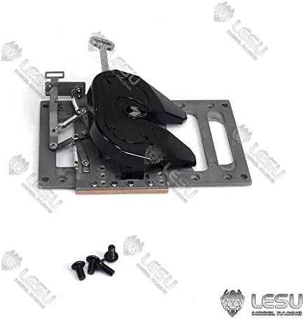 Vista 5 de Metal movible quinta rueda Kingpin para Lesu 1/14 Rc modelo tractor camión remolque