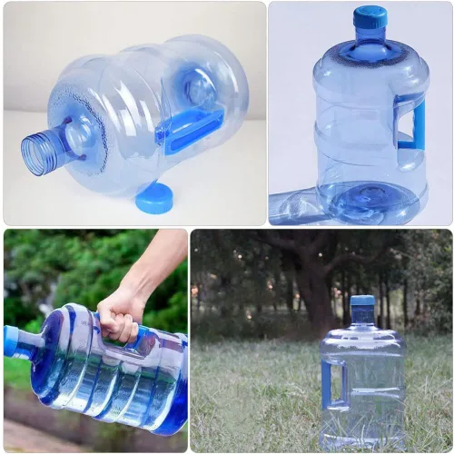 Vista 2 de Luxshiny Botella de agua de 3 galones de 5 litros con asa para picnic al aire libre, senderismo, coche
