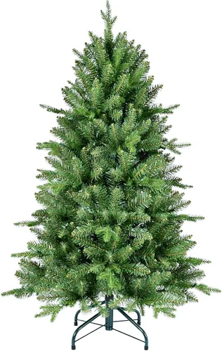 Vista 9 de Treepool Árbol de Navidad Artificial de 4 Pies con 668 Puntas de Ramas Mixtas PE y PVC, Árboles Falsos de Navidad de Abeto Premium con Bisagras Sin