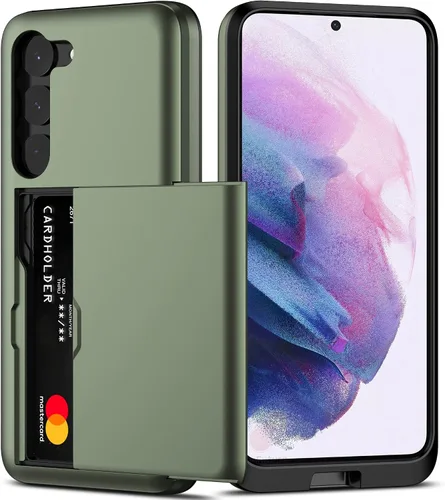 Vista 18 de Nvollnoe Funda para Samsung S23 con tarjetero 5G de 6.1 pulgadas, delgada, de doble capa, resistente, protector para Galaxy S23, funda con ranura