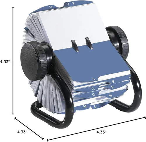 Vista 9 de Rolodex Archivo de la tarjeta giratoria de 500 cartas Tarjetero
