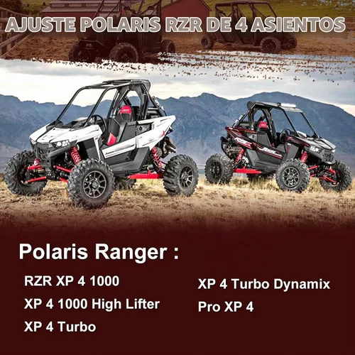 Vista 3 de Cubierta impermeable para UTV de repuesto para accesorios Polaris RZR, cubierta al aire libre a prueba de polvo con rejillas de ventilación