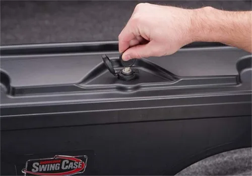 Vista 8 de RealTruck UnderCover SwingCase - Caja de almacenamiento para caja de camioneta; SC301P; compatible con Dodge Dakota 1987-2013 del lado del pasajero