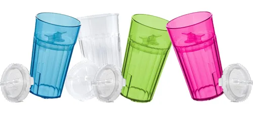Vista 17 de Reflo Smart Cup - Paquete de vaso inteligente (azul, paquete de 1) Entrenamiento de destete Montessori para niños pequeños, diseño de vaso abierto