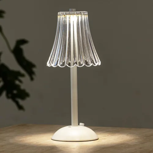 Vista 7 de HEQET Lámparas de mesa inalámbricas para el hogar, mesa, comedor, lámparas recargables doradas, lámpara de mesa LED de latón portátil