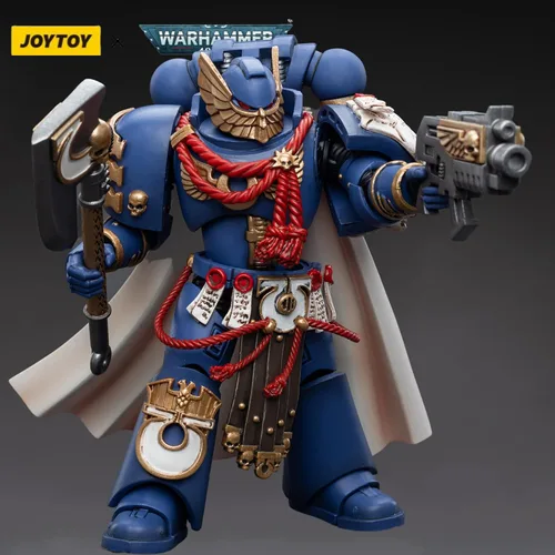 Vista 6 de JOYTOY Warhammer 40,000 1/18 Figura de acción Ultramarines Honour Guard 2 Colección Figuras modelo (4.88 pulgadas)