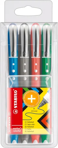 Vista 10 de Rollerball - STABILO worker+ colorida caja de 10 unidades, color azul