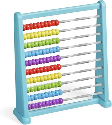 Vista 6 de hand2mind Ábaco de plástico que cambia de color de 100 cuentas, juego de 1