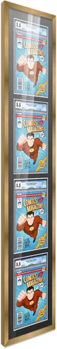 Vista 65 de Poster Palooza Marco de cómics con paspartú para 1 cómic de grado CGC, CBCS o PGX, marco de cómic de bronce para cómic de 8.125 x 13 pulgadas