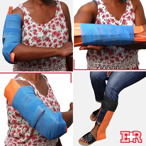 Vista 4 de Ever Ready First Aid Férula universal de aluminio, 36 pulgadas enrollada, 5 onzas